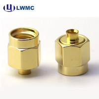 Adaptador Coaxial RF de Alta Precisión SMA Macho para Cable de 0.085, con Contacto de Latón y Desmontaje Fácil