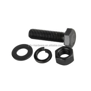 Tornillos hexagonales de acero negro M12 M13 Din933 Sujetadores con 18x80 Mm 8,8 Tuercas y pernos de cabeza hexagonal en tamaños M6 Bouten M10 Tuerca Y <span class=keywords><strong>Perno</strong></span> - Product Image 4