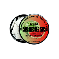 ZEEZ OEM Sachet Nootropique à la Caféine 80mg, Sachets Énergétiques à la Caféine, Contient des Vitamines B, Sachets Énergétiques pour la Concentration et l'Entraînement, Boîte Noire