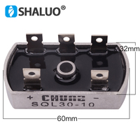 Pièces détachées pour groupes électrogènes SQL30-10 Pont redresseur 30A AMP Diode Monophasé 20A 30A SQL30 Kit redresseur de puissance Module