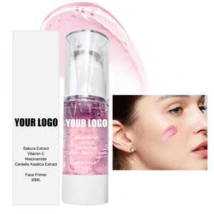 Niacinamide Sakura 30ML Crème hydratante pour le visage Base de maquillage à l'acide hyaluronique Apprêt liquide léger pour le visage sans huile de marque privée - Product Image 3