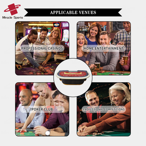 Wholesale Professional Tri-<strong>Card</strong> Poker <strong>Table</strong> with Modern Classic Wood Design for Casino Entertainment - Product Image 6