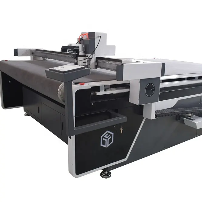 Máquina cortadora de cuchillo oscilante Digital CNC Yuchon, cortador de mesa plana para tela textil