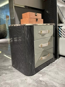 Hiện đại sang trọng phòng ngủ đầu giường bán buôn gỗ bên cạnh tủ cho căn hộ khách sạn đồ nội thất nhà cho phòng khách - Product Image 4