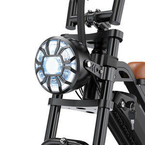 Bicicleta Eléctrica Económica de 250W con Motor sin Escobillas, 5 Velocidades, Batería Extraíble de 48V, Resistente al Agua, 32 Millas, 25KM/H, Frenos de Disco Dobles, para Adultos - Product Image 4