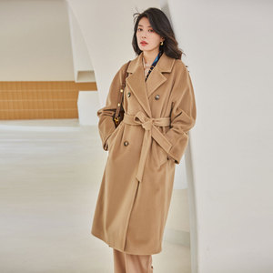 Abrigo de Cachemira Mongol de Invierno para Mujer, Abrigo Largo de Lana de Alpaca, Abrigo de Cachemira 100% Lana Hecho a Mano para Mujer - Product Image 4