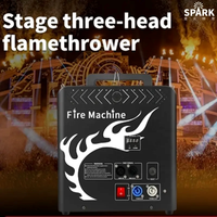 Machine à flammes métalliques SP à 3 têtes avec télécommande et contrôleur DMX pour fêtes DJ en extérieur