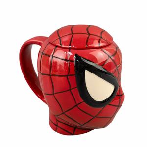 <span class=keywords><strong>Taza</strong></span> <span class=keywords><strong>de</strong></span> Cerámica 3D <span class=keywords><strong>de</strong></span> <span class=keywords><strong>Spiderman</strong></span>, el Superhéroe <span class=keywords><strong>de</strong></span> Marvel, con Diseño <span class=keywords><strong>de</strong></span> Leopardo Negro, 500 ml, Reutilizable, Apta para Microondas, con Tapa - Product Image 1