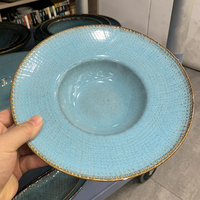 Vaisselle en céramique personnalisée en gros d'usine, ensemble moderne de plats et bols en porcelaine, écologique, pour hôtels, restaurants et fêtes