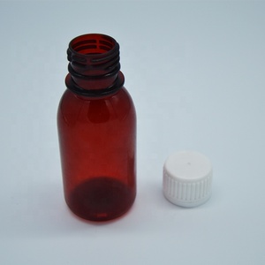 Hermosa botella de líquido oral de plástico Botella de <span class=keywords><strong>jarabe</strong></span> medicinal de <span class=keywords><strong>jarabe</strong></span> líquido ámbar/transparente - Product Image 2