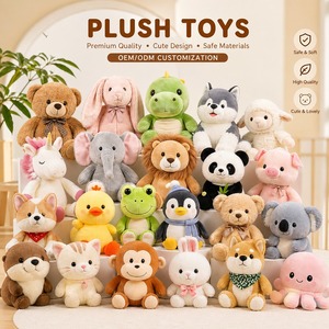 Juego <span class=keywords><strong>de</strong></span> Peluches Personalizados con Logotipo <span class=keywords><strong>de</strong></span> Marca, Pequeños Animales <span class=keywords><strong>de</strong></span> Peluche para Niños, para Regalos y Obsequios - Product Image 1