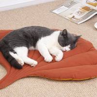 Coussin pour animaux de compagnie de luxe en coton pur épais rectangulaire avec housse amovible, universel toutes saisons pour chats et petits chiens