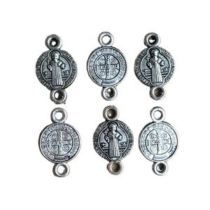 موصل مسبحة دينية بفتحتين، خرزات توصيل القديس بينيديكت للمسبحة الدينية - Product Image 1