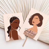 Emballage de carte de bijoux personnalisé de luxe, carte de boucle d'oreille logo personnalisé