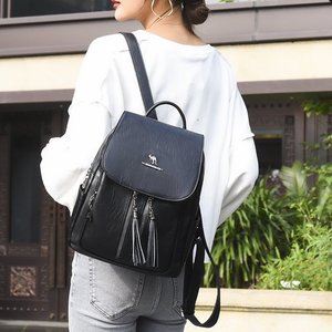 2024 mới đến Bán buôn phụ nữ của Phụ nữ PU da mềm Ba lô Ba lô Ba lô Ba lô túi du lịch - Product Image 4