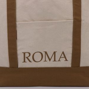 Bolsa de Lona Multicolor con Diseño de Patchwork, Bolsa de Lona Personalizada con Impresión Creativa para Regalo, Bolsa de Lona de un Solo Hombro para Compras y Publicidad - Product Image 2