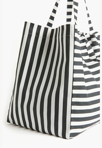 Eco Chic algodón orgánico lona <span class=keywords><strong>Shopper</strong></span> Tote estilo de moda con asa de cuerda logotipo personalizado - Product Image 4