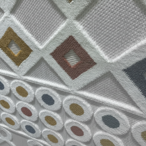 Tapis moderne abstrait américain en polyester tissé Kilim pour la maison salon salle à manger adolescents vente en ligne modèle tapis enfants tapis de sol - Product Image 1