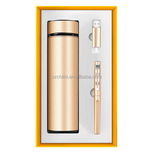 Bella chiavetta USB, penna in metallo e boccetta per vuoto set regalo articoli da regalo promozionali aziendali - Product Image 4