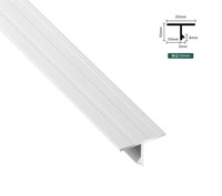 Profilé de plafond flottant en aluminium pour faux-plafond, profilé en T et en U pour finition des bords de plaques de plâtre