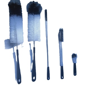 5Pcs Black <strong>Bottle</strong> <strong>Brushes</strong> Cleaning for Long Narrow Neck Water Baby Cleaning <strong>Brush</strong> Set - Product Image 3