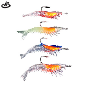 Leurres de pêche souples 3g 6cm <span class=keywords><strong>Meilleur</strong></span> leurre de bar de mer Appâts <span class=keywords><strong>pour</strong></span> crevettes Hameçons Vmc Leurre de pêche souple <span class=keywords><strong>pour</strong></span> crevettes - Product Image 1