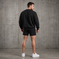 Sweat-shirts à col rond surdimensionnés pour hommes, en coton, décontractés, pour tous les jours, sweat-shirts en molleton épais surdimensionnés pour hommes