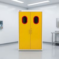 Armoire de sécurité au gaz BYG en acier inoxydable compatible avec régulateur de gaz haute pression pour le stockage de gaz inflammables, régulateur de pression de gaz