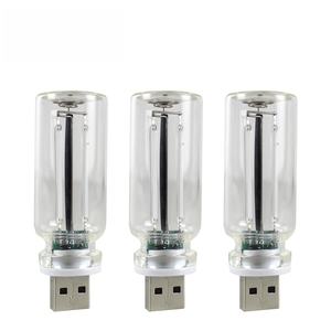 Lampe de nuit tactile USB en verre LED, lumière multicolore pour voiture, décoration intérieure pour voitures, camions, motos universels - Product Image 1