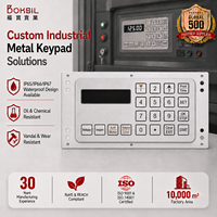 Clavier métallique à 21 touches pour distributeur de carburant, étanche IP67, antidéflagrant, en acier inoxydable, pour clavier numérique industriel