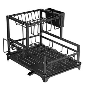 Égouttoir à vaisselle Chaozhou taille L, forme carrée avec plateau, séchage rapide, pour rangement de cuisine - Product Image 5