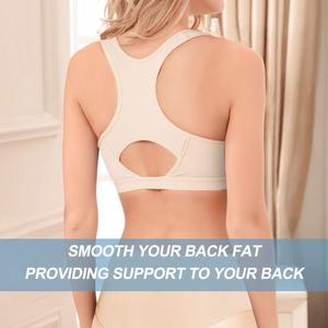 Vêtement <span class=keywords><strong>de</strong></span> <span class=keywords><strong>compression</strong></span> à fermeture frontale personnalisé, hauts, gilets, crochets, femmes, après chirurgie, opération d'augmentation mammaire, shapewear, faja, soutien-gorge <span class=keywords><strong>de</strong></span> mastectomie - Product Image 2