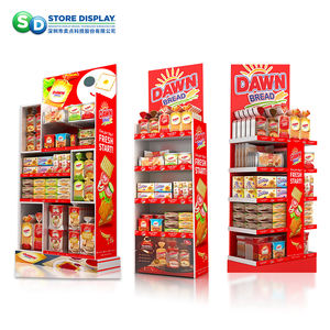 Espositore da Terra in Cartone Ondulato Personalizzato per Bevande Energetiche e Altre Bevande, per Supermercati e Negozi al Dettaglio - Product Image 3