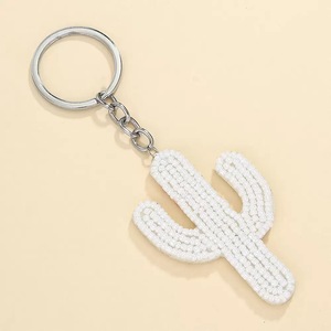 Handmade seedbead Xương Rồng Mặt dây chuyền Keychain hạt tốt keyrings cho túi xe quyến rũ phụ kiện khuyến mại Keychains Carabiners - Product Image 6