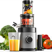 Elektrische automatische citruspers met lage snelheid, huishoudelijk, zonder filter, grote opening, mini slowjuicer met koude persing