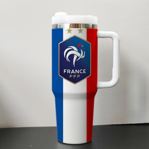 Gobelet isotherme personnalisé pour événements sportifs, 40 oz, avec poignée, vente en gros, souvenir d'équipe, cadeaux pour les Coupes du Monde - Product Image 6