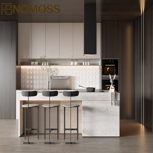 Fabricant d'armoires de cuisine autoportantes de luxe modernes à fermeture amortie, style français encastré, pour maisons personnalisées - Product Image 3
