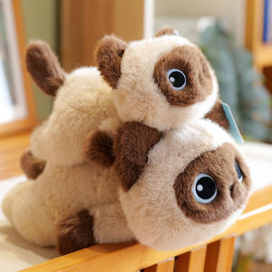 Peluche de Gato Siamés Negro Pequeño y Adorable, Relleno de Algodón PP, Regalo de Cumpleaños, Colgante para Niñas - Product Image 3