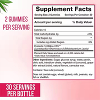 Gommes probiotiques Santé intestinale Système immunitaire Enzymes digestives Complément alimentaire pour adultes