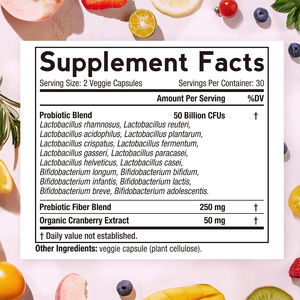 Private Label Vrouwen Ph Balans Vaginale Probiotica Capsules Vitaminen Supplement Voor Volwassen Vaginale Gezondheid Voor Zwangere Vrouwen - Product Image 2