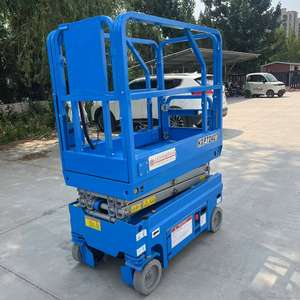 Gunting mobil listrik tugas berat kapasitas angkat <span class=keywords><strong>20</strong></span> <span class=keywords><strong>Ft</strong></span> tinggi maksimum empat roda desain hidrolik untuk mesin pompa - Product Image 3