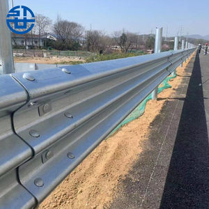 גדר מעקה כביש רכבת מיוצר במהירות משלוח q235 חם טבל מחסום התרסקות גלוון - Product Image 1