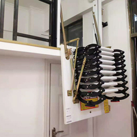 Petite échelle télescopique pliante pour la maison Escabeau de grenier pliable électrique en acier allié d'aluminium de sécurité multifonction