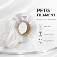 Filamento PETG Básico Transparente, Impresión Suave, Alta Resistencia, Filamento PETG Transparente para Impresión 3D