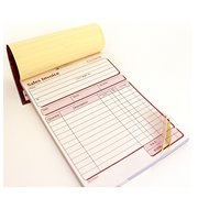 Livre de commandes personnalisé reçu facture 1 2 3 4 5 6 plis 9.5x11 pouces NCR ordinateur continu rame de papier autocopiant
