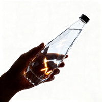 Conception d'usine OEM 350ml 500ml 750ml Verre Vin Liqueur Bouteille Verre Brandy Gin Rhum Tequila Vodka Spiritueux Bouteille avec bouchon à vis