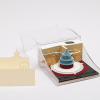 Bloc-notes en papier artistique 3D personnalisé, gravé au laser, design d'architecture traditionnelle, porte-stylo en acrylique, feuilles mobiles - Cadeau de papeterie de luxe
