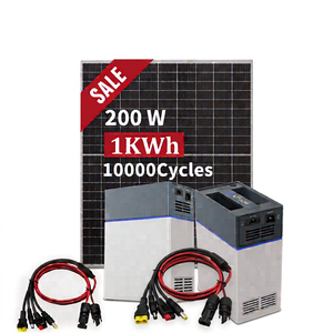 200W 1000Wh Portable LiFePO4 <b>Power</b> <b>Station</b> with MPPT <b>Solar</b> Generator Pure Sine Wave Inverter RV Port & External Battery - Product Image 1