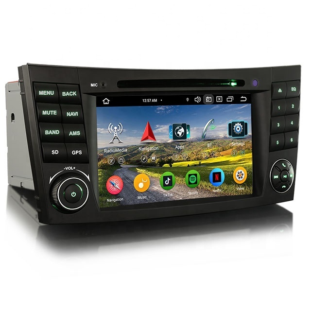 Erisin ES6781EN Android 14 4G DAB+ DSP CarPlay Auto GPS DVD for Benz CLS W219 E-Class W211 IPS WiFi TPMS DVR System