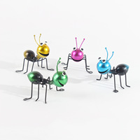 Artisanat en fer forgé de luxe au design pastoral créatif, décorations murales uniques en forme de fourmis pour la maison, le jardin et le patio extérieur